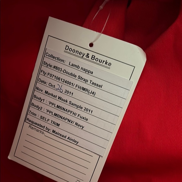 Dooney & Bourke Pink Leather Tote Bag - Picture 6 of 6